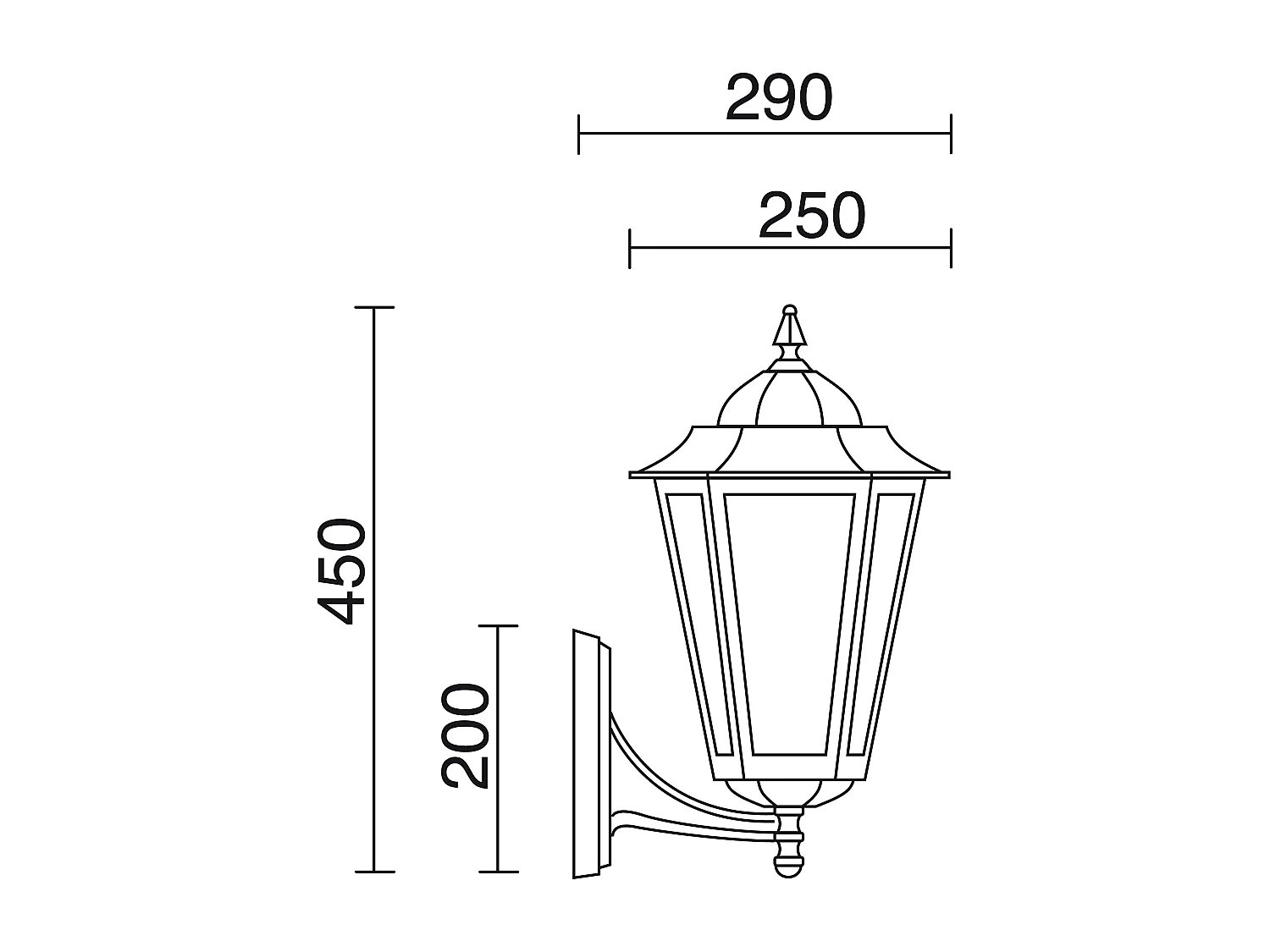 Applique classique Elite 6-h45cm x 31,5cm-e27 42w-mat-ip44-aluminium, blanche