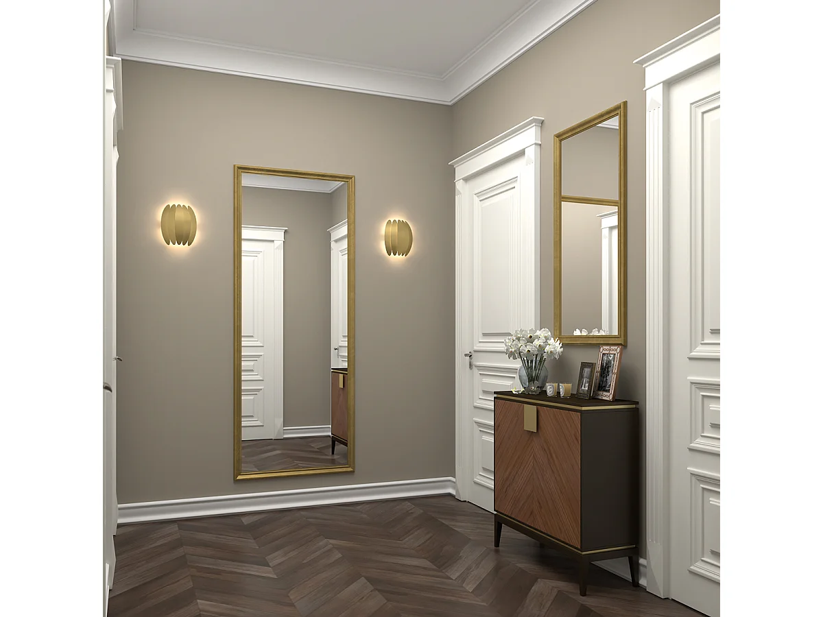 PETAL wandlamp moderne stijl - H. 25 cm - LED SMD 20W - 2059lm - 3K - IP20 - staal en zwart