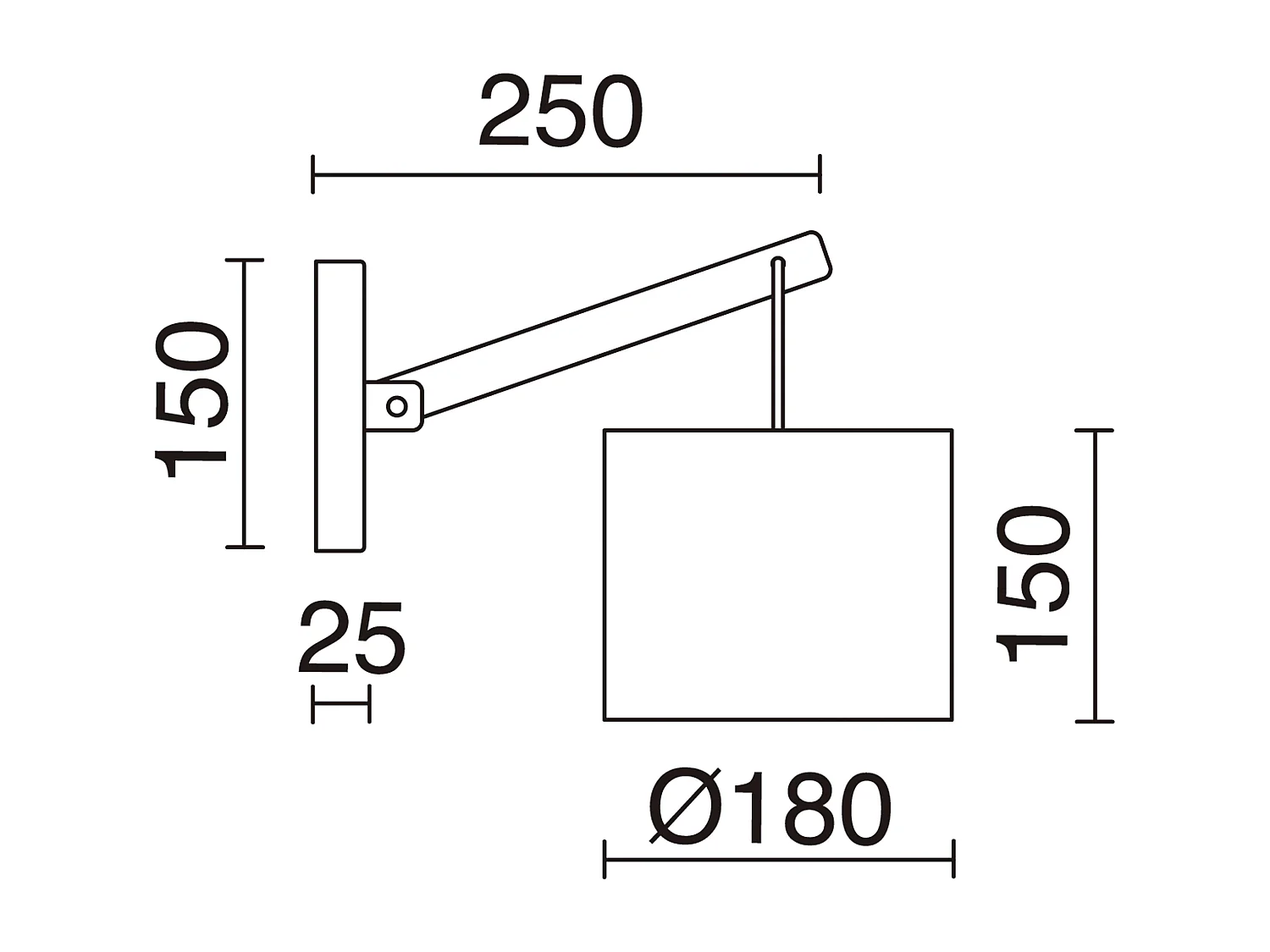 BRITTA Wandleuchte im modernen Stil - E27 60W - 90º Grad - Baumwolle - Stahl und Holz - IP20