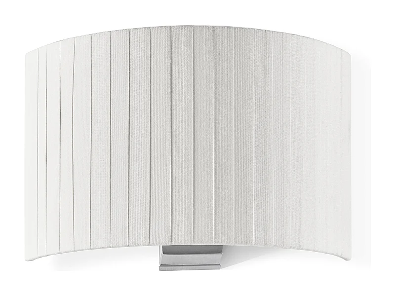 Wandleuchte Amsterdam im klassischen Stil – Höhe 21 cm – Innenraum – Stahl und satiniertes Nickel – E27 Ø45 Max. 40 W – IP20