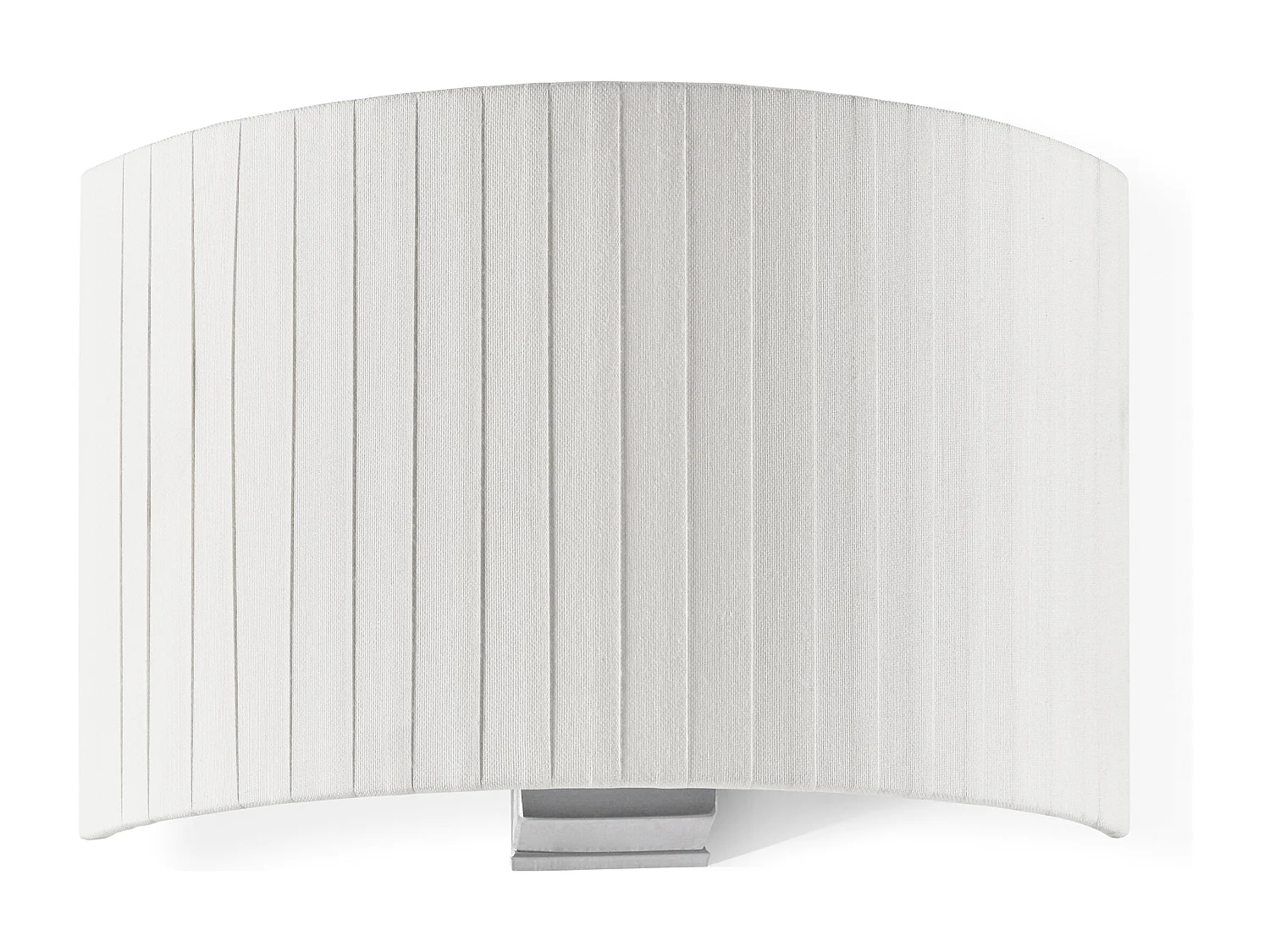 Applique classique Amsterdam-h21cm-acier, nickel-blanc-e27 40w-ip20