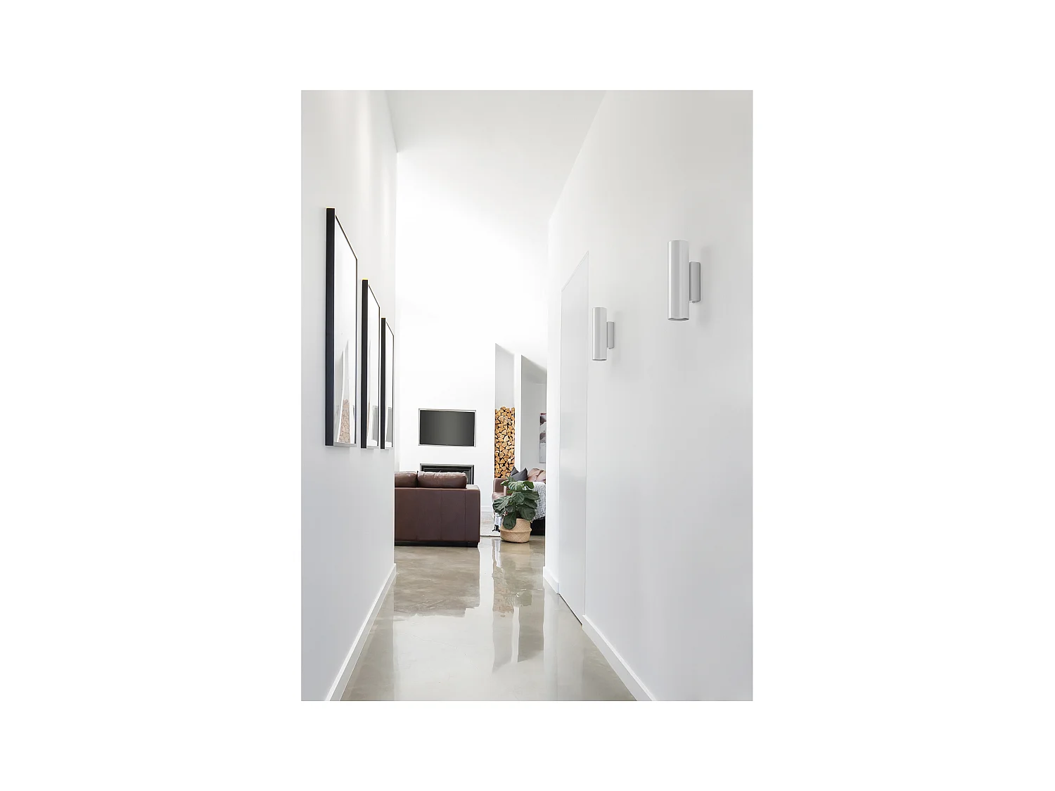 Applique moderne Tania-h 20,2 cm-2x gu10 50w-up&down-acier, blanc-ip20