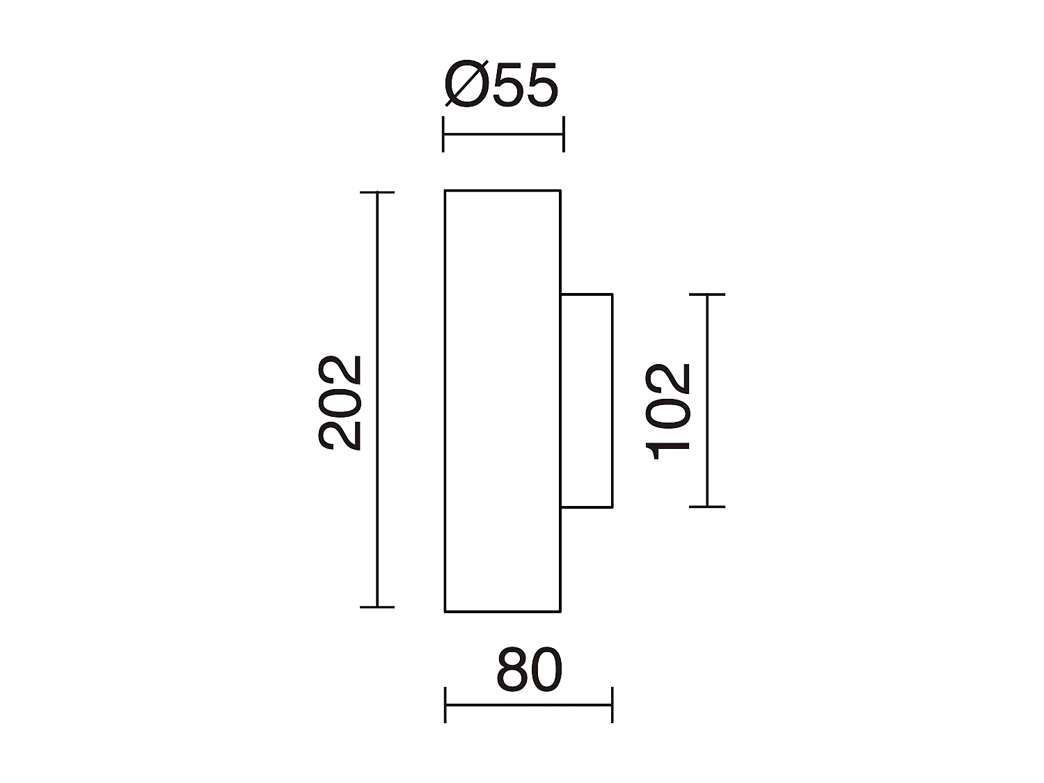 Lampada da parete moderna Tania-h.20.2 cm-2X gu10 50w-up&down-acciaio, bianco-ip20