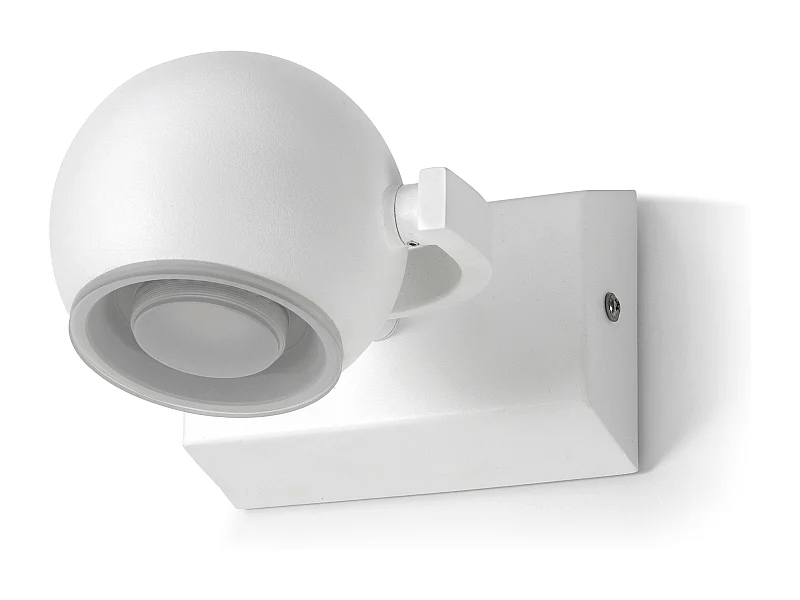 MOON Wandleuchte im modernen und vielseitigen Stil - Innenbereich - weiße Farbe - Aluminium - 340º - 90º - IP44