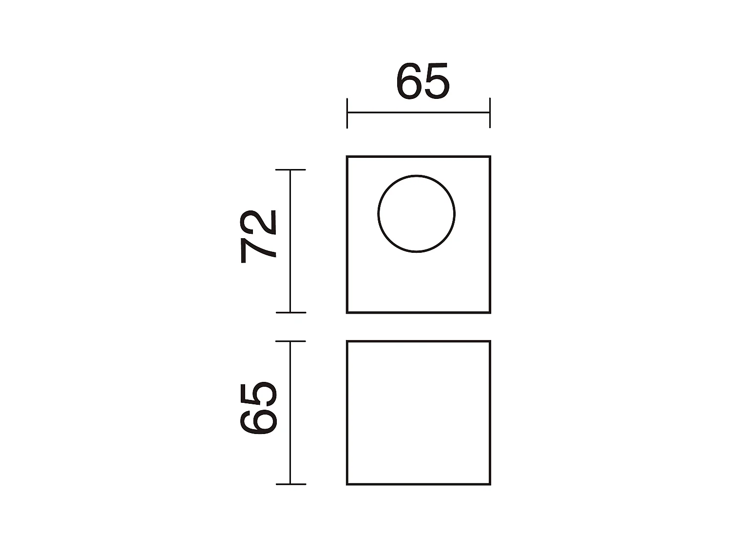 Applique murale Brick -aluminium-h7,2 cm x 6,5-led blanche 3w-3k-up&down-110º-ip20