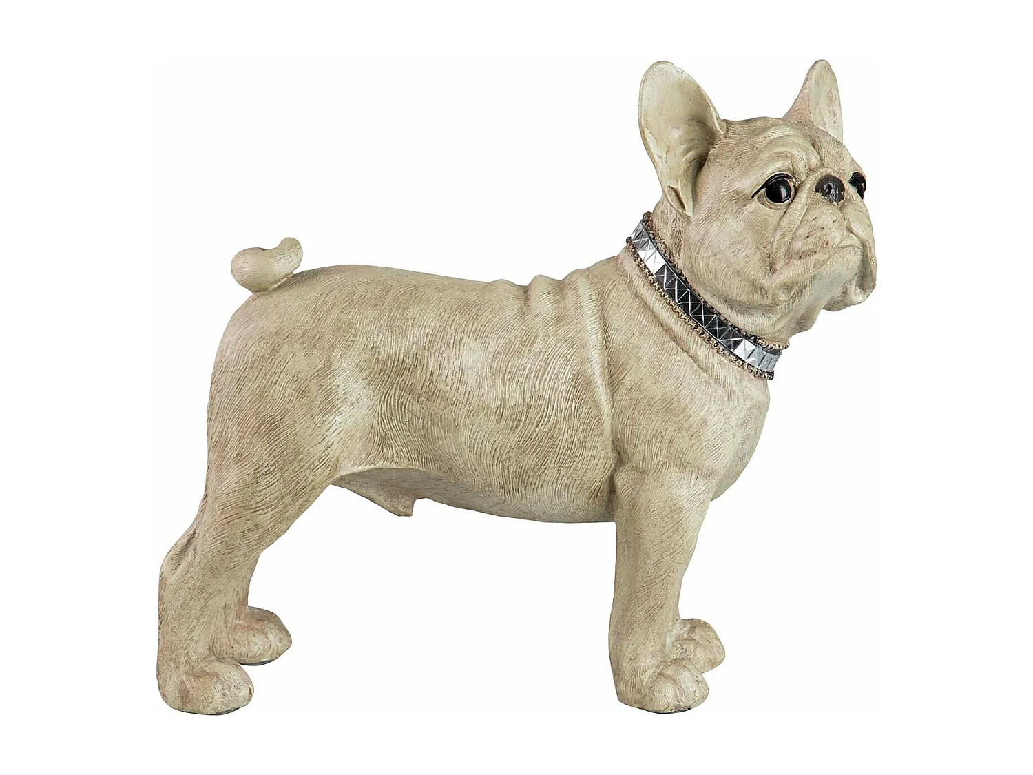 Figura Perro Bulldog Frances Resina 33x16x30 Cm