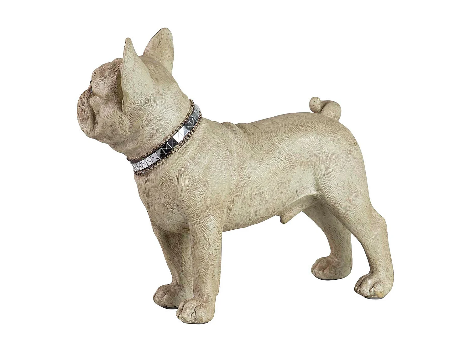 Figura Perro Bulldog Frances Resina 33x16x30 Cm