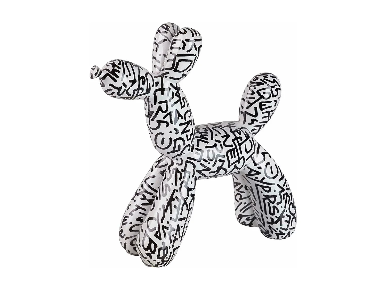 Figura Perro Globo Resina 28x11x27 Cm