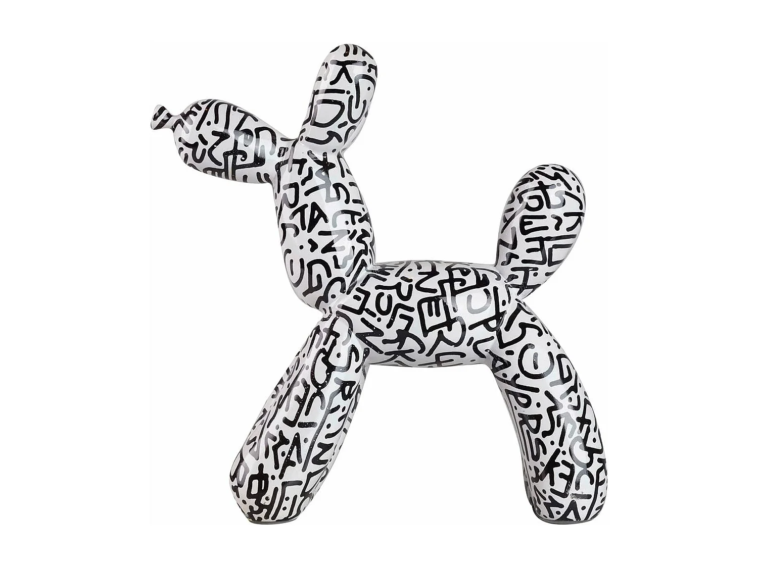 Figura Perro Globo Resina 28x11x27 Cm