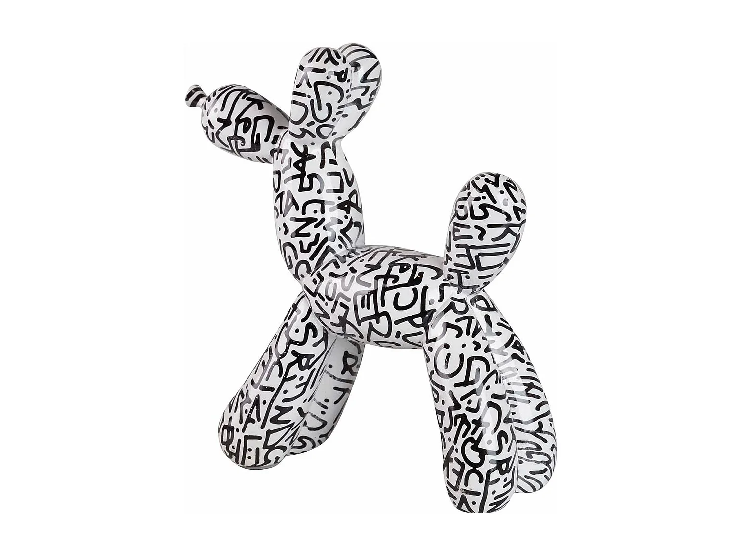 Figura Perro Globo Resina 28x11x27 Cm