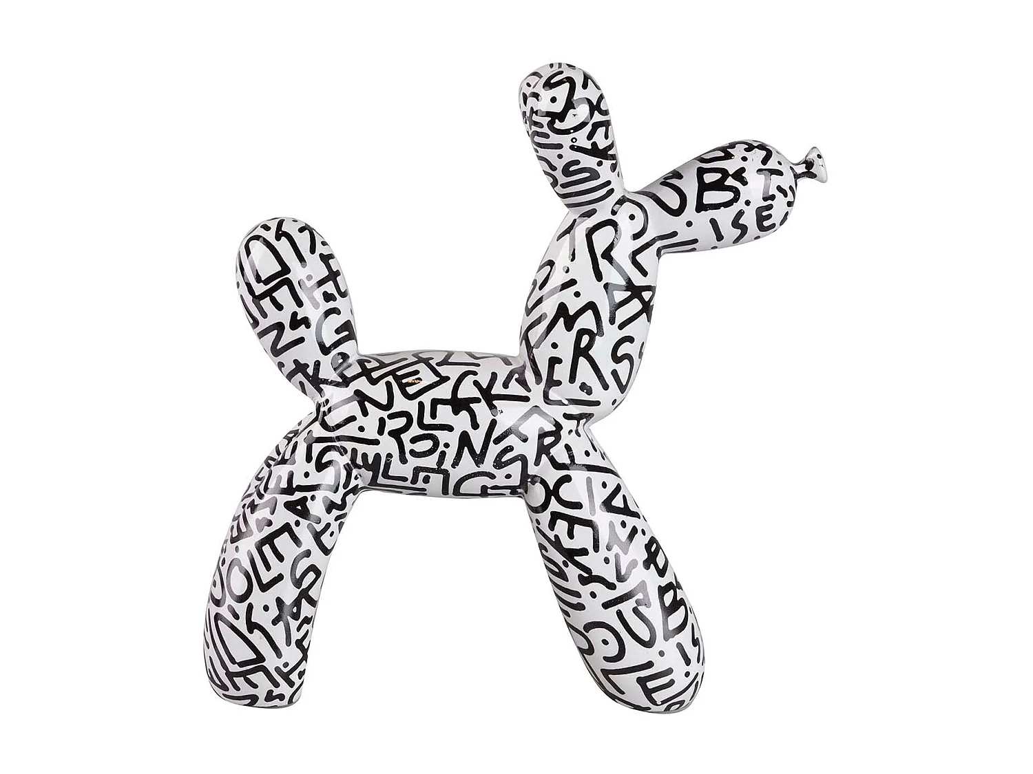 Figura Perro Globo Resina 28x11x27 Cm