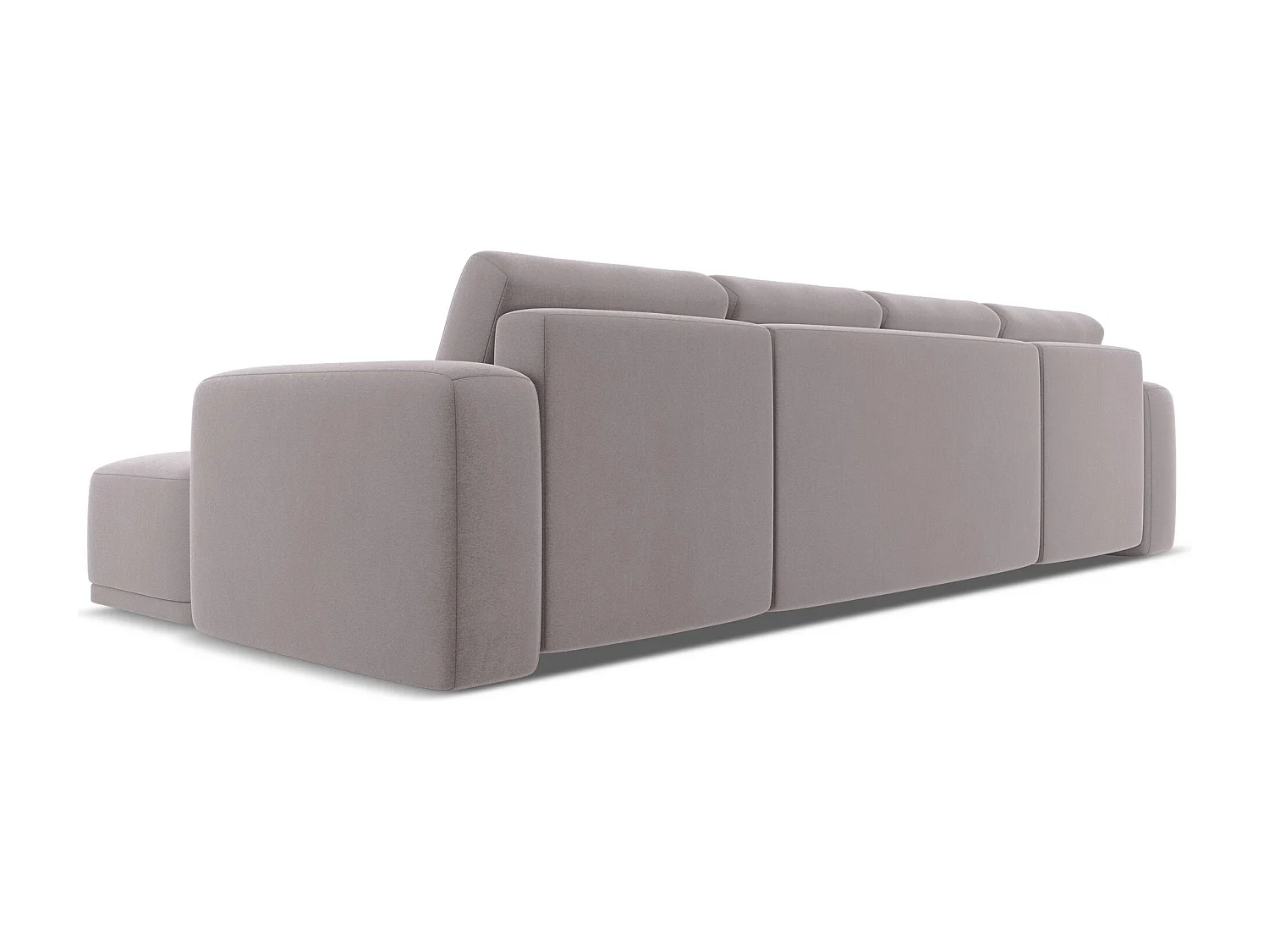 Große Wohnlandschaft - Ecke Rechts - Samt - Lavendel - KAILA