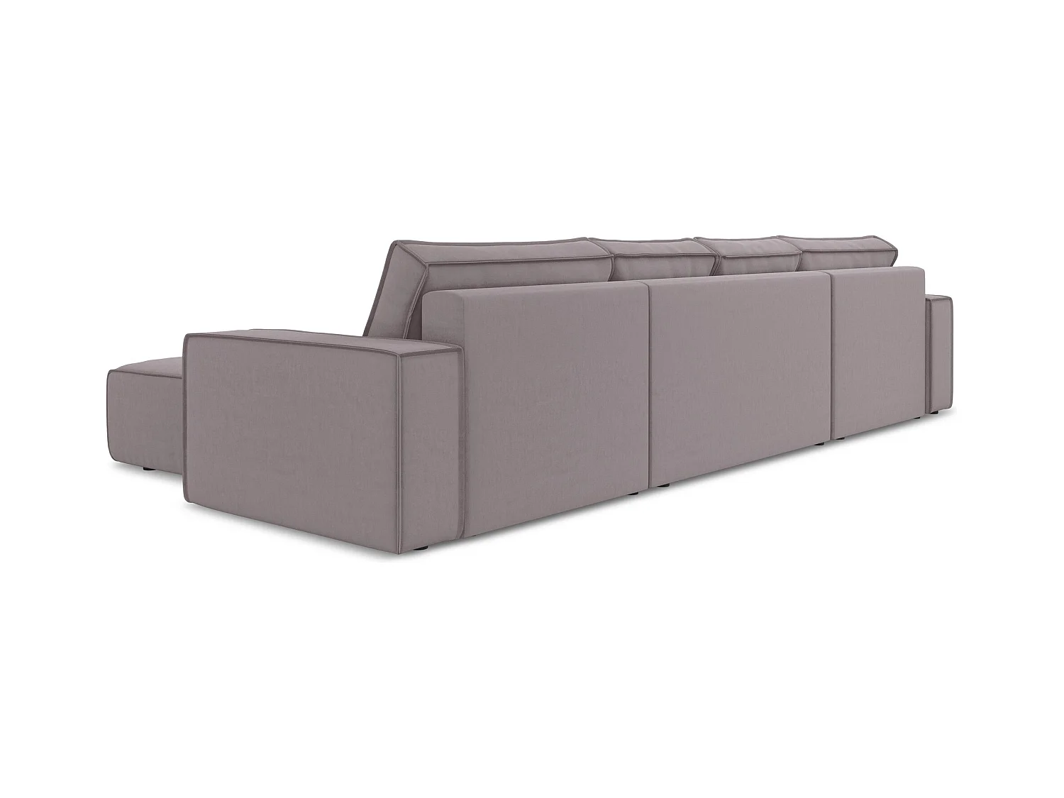 Große Wohnlandschaft - Ecke Rechts - Samt - Lavendel - KIMO