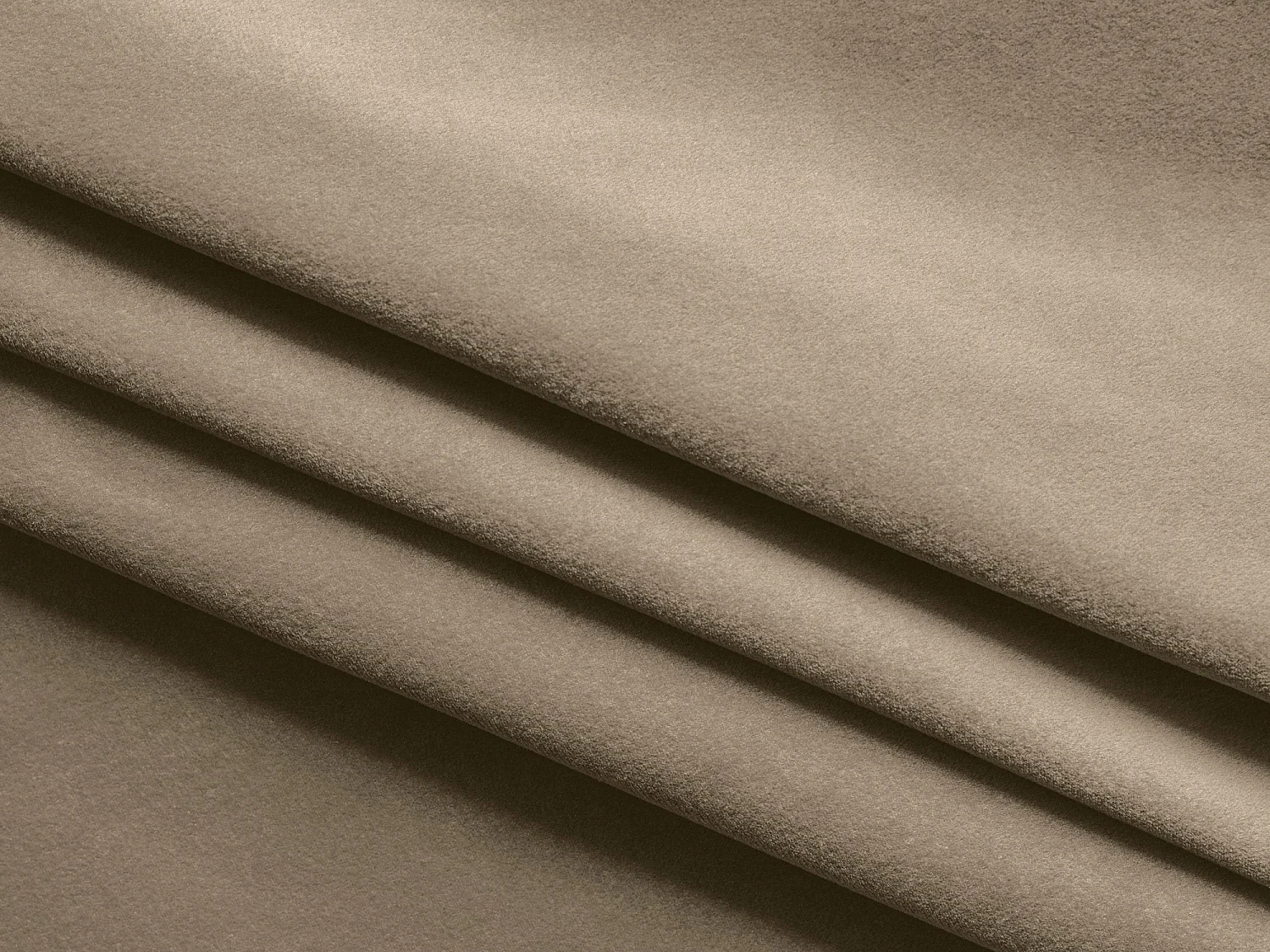 Canapé d'angle panoramique convertible 4 places en velours beige MALIE