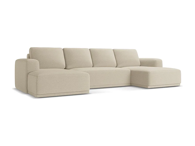 Große Wohnlandschaft - Ecke Rechts - Chenille - Dunkelbeige - KAILA