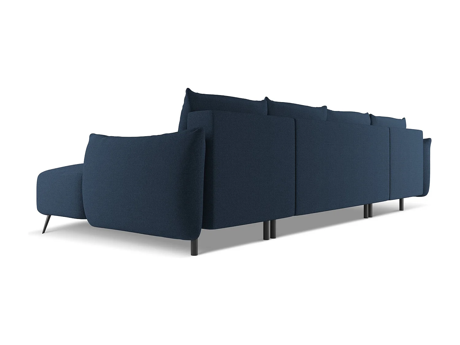 Große Wohnlandschaft - Ecke Rechts - Chenille - Königsblau - MALIE