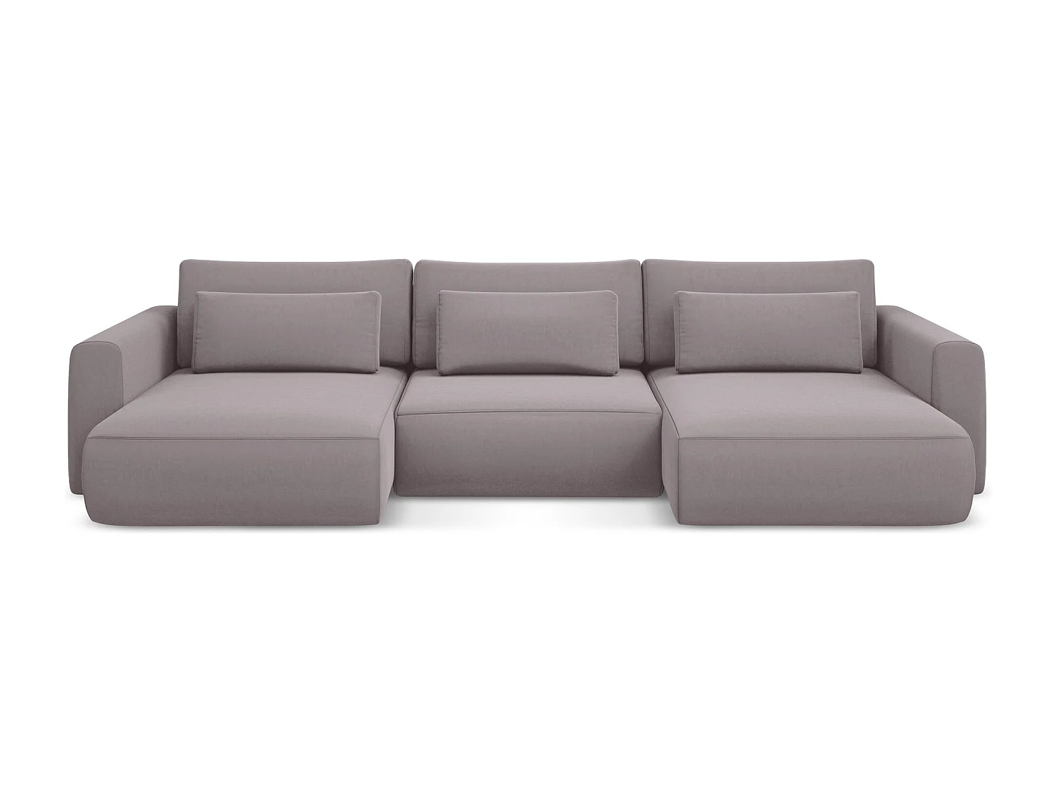 Große Wohnlandschaft - Ecke Rechts - Samt - Lavendel - KAPUA