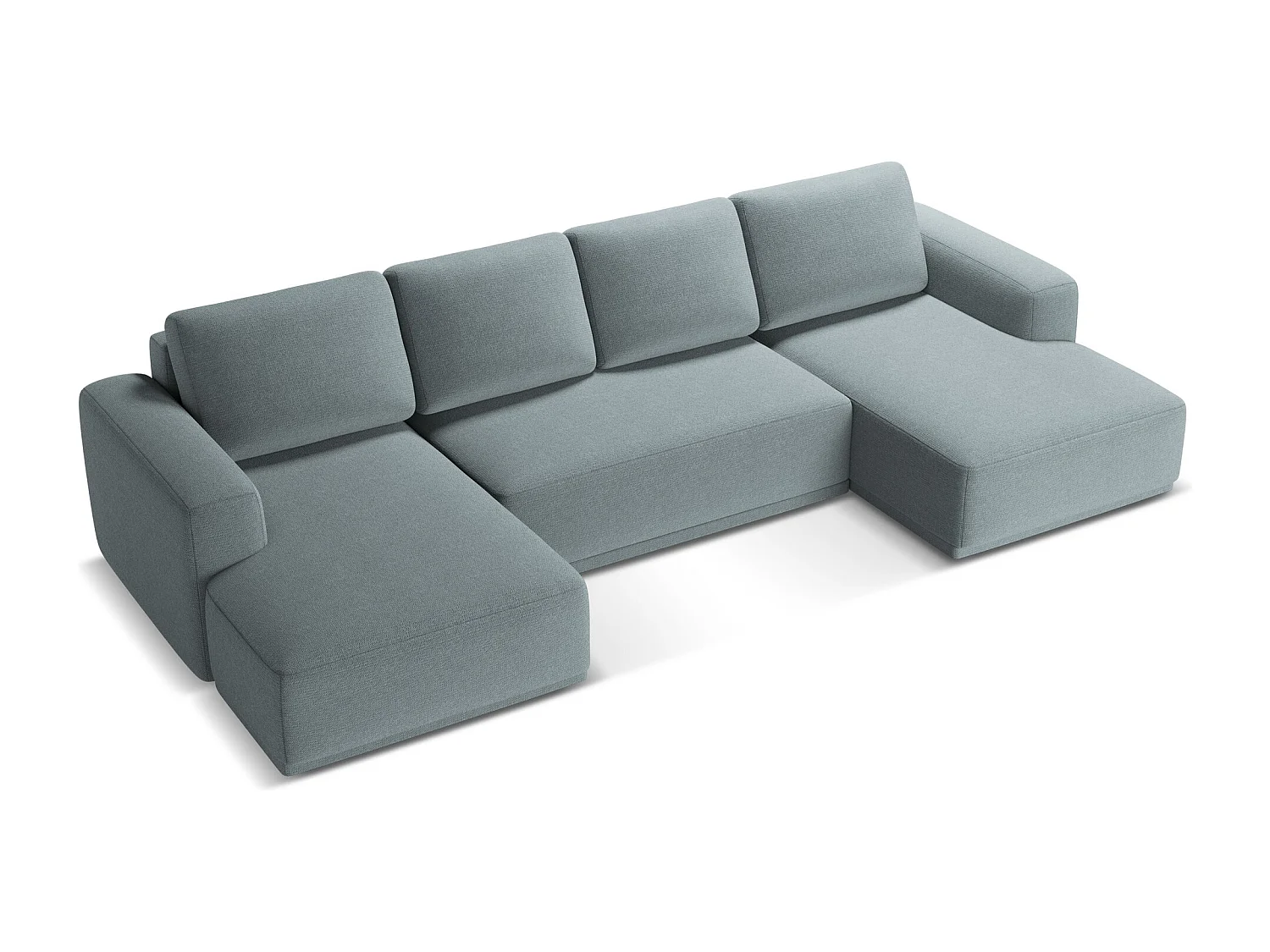 Große Wohnlandschaft - Ecke Rechts - Chenille - Jeans - KAILA