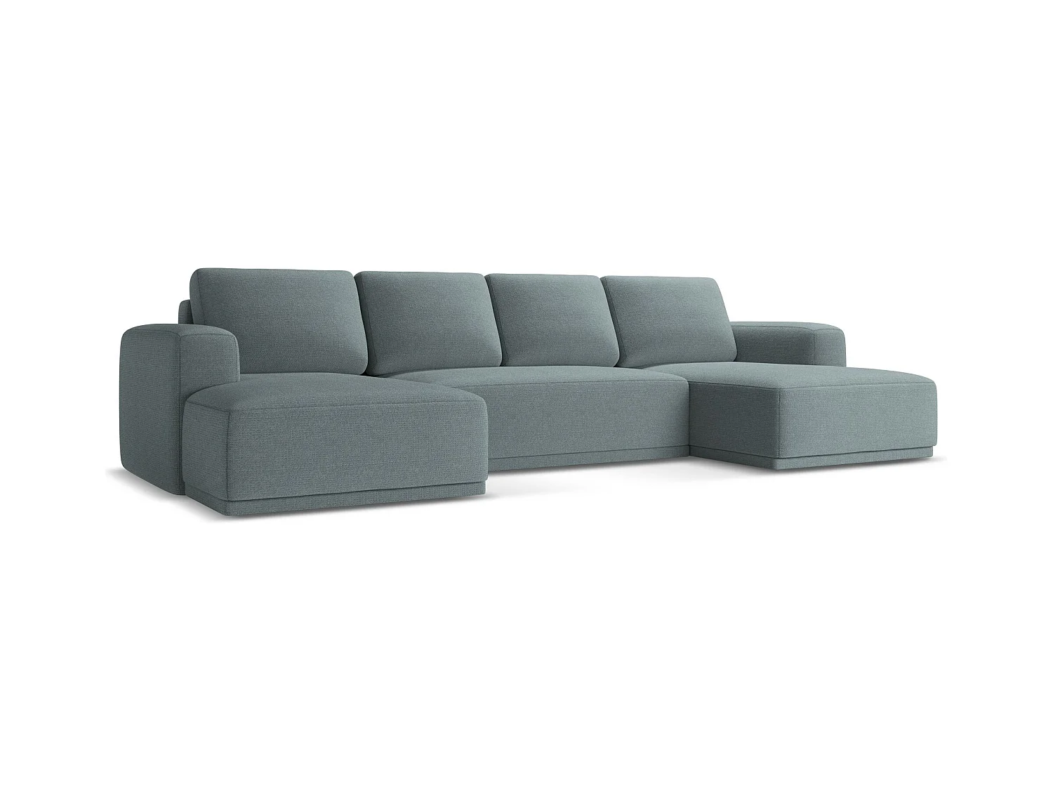 Große Wohnlandschaft - Ecke Rechts - Chenille - Jeans - KAILA