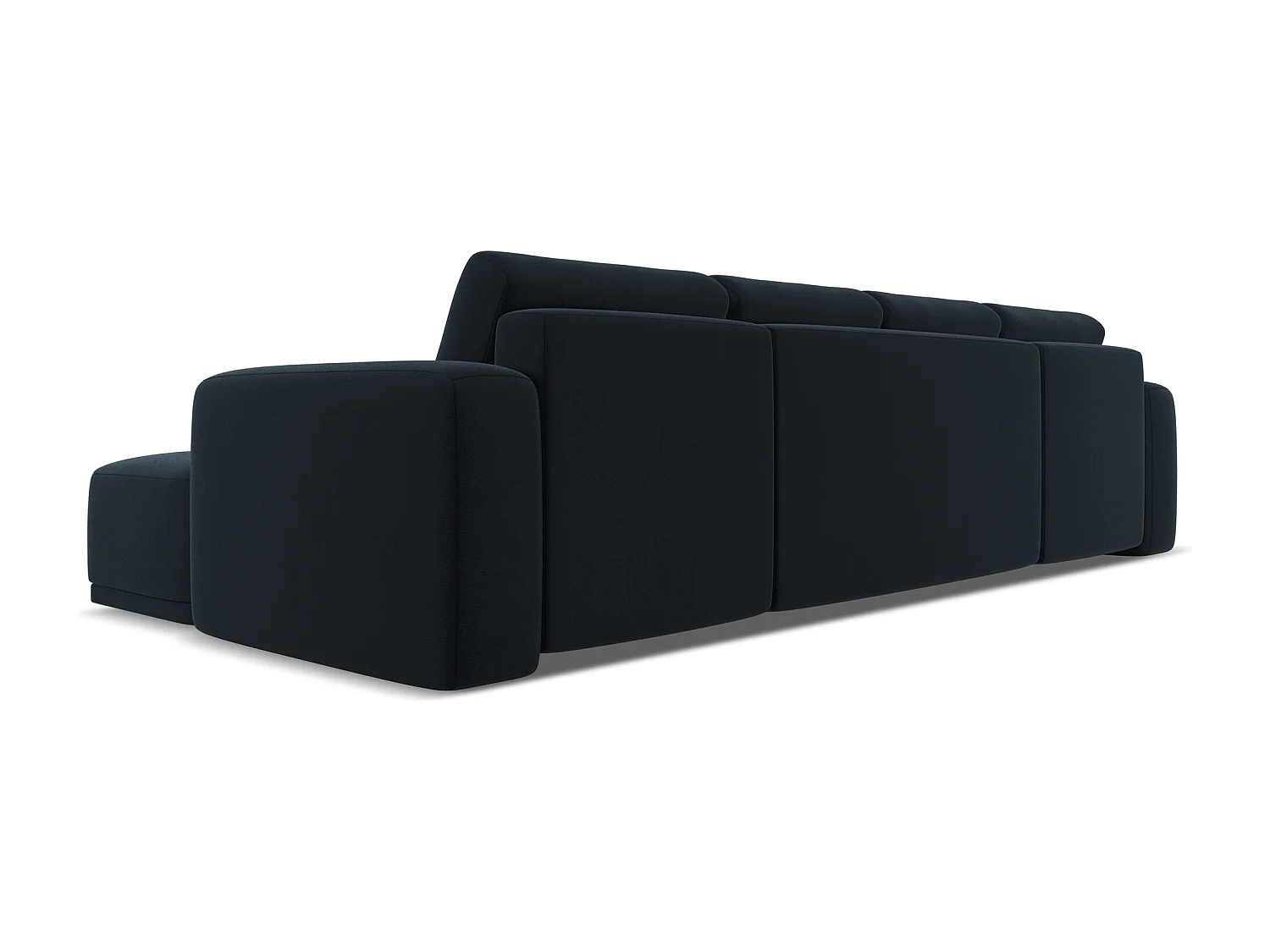 Große Wohnlandschaft - Ecke Rechts - Samt - Königsblau - KAILA