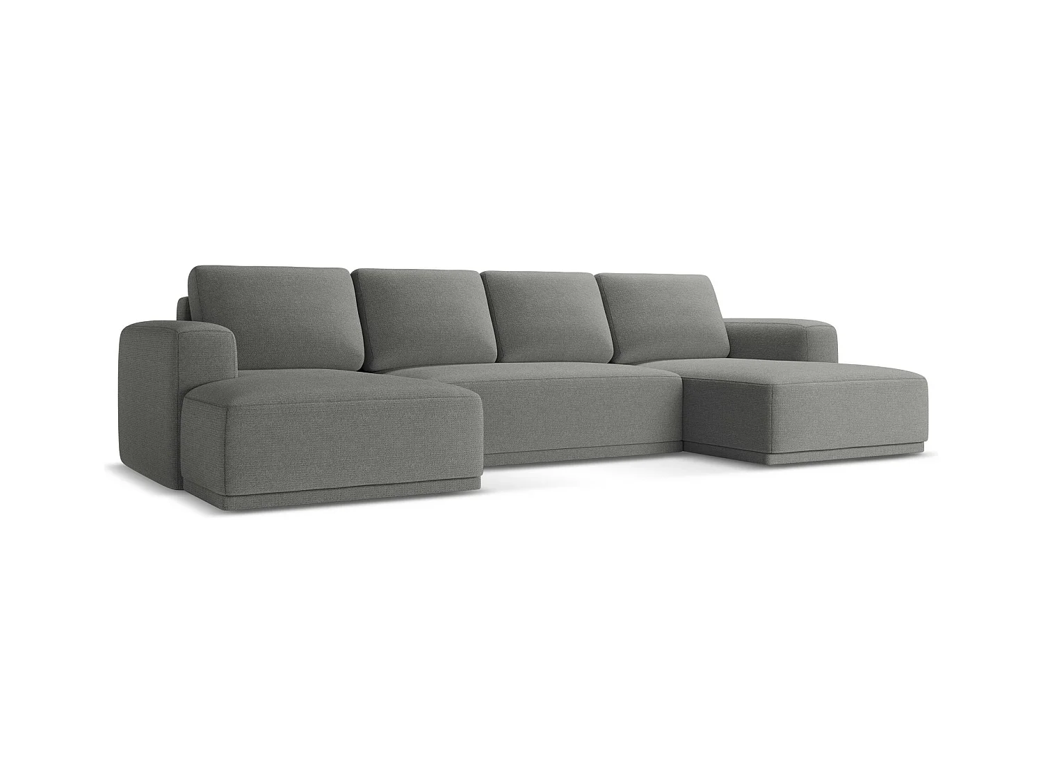 Große Wohnlandschaft - Ecke Rechts - Chenille - Elefant - KAILA