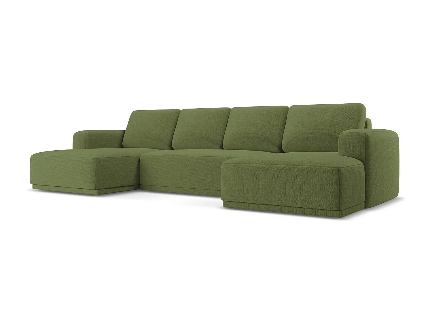 Große Wohnlandschaft - Ecke Rechts - Chenille - Flaschengrün - KAILA