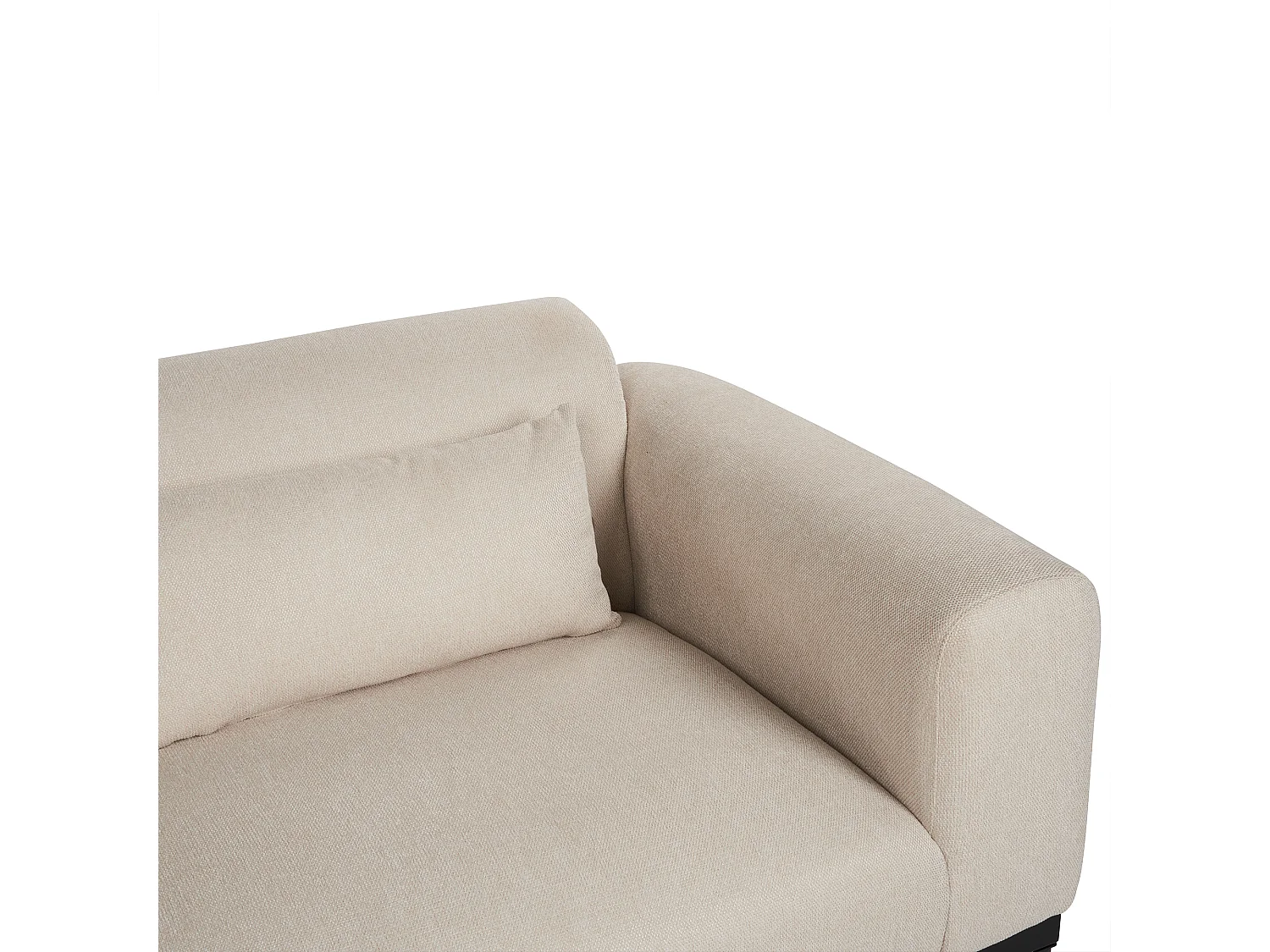 Sofa MALMOS Len syntetyczny Jasnobeżowy dla 2 osób