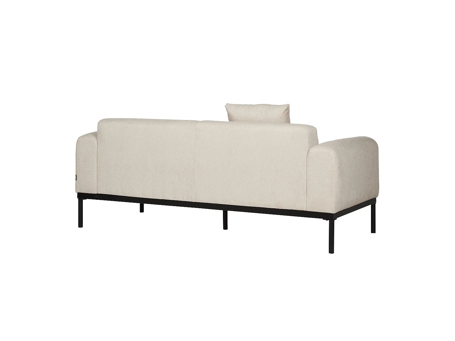 Canapé 2 places MALMOS Lin synthétique Beige clair