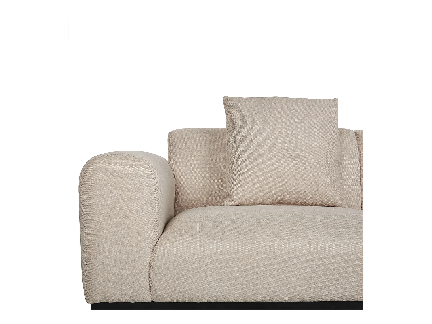 Canapé 2 places MALMOS Lin synthétique Beige clair