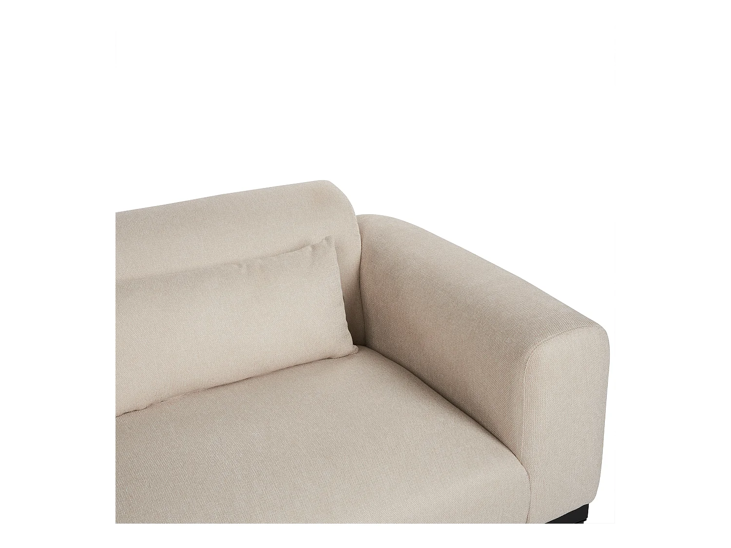 Canapé 2 places MALMOS Lin synthétique Beige clair