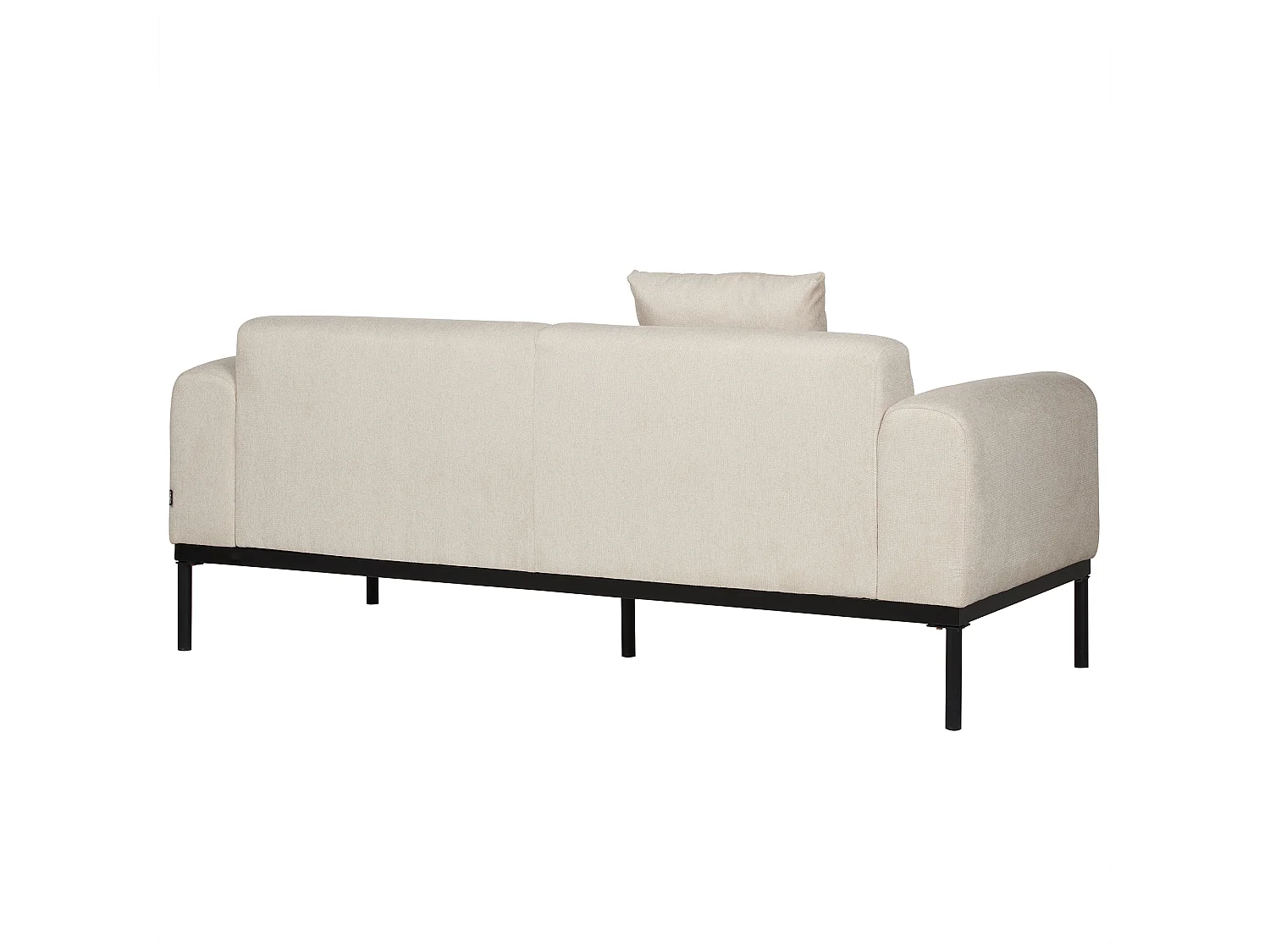 Canapé 2 places MALMOS Lin synthétique Beige clair