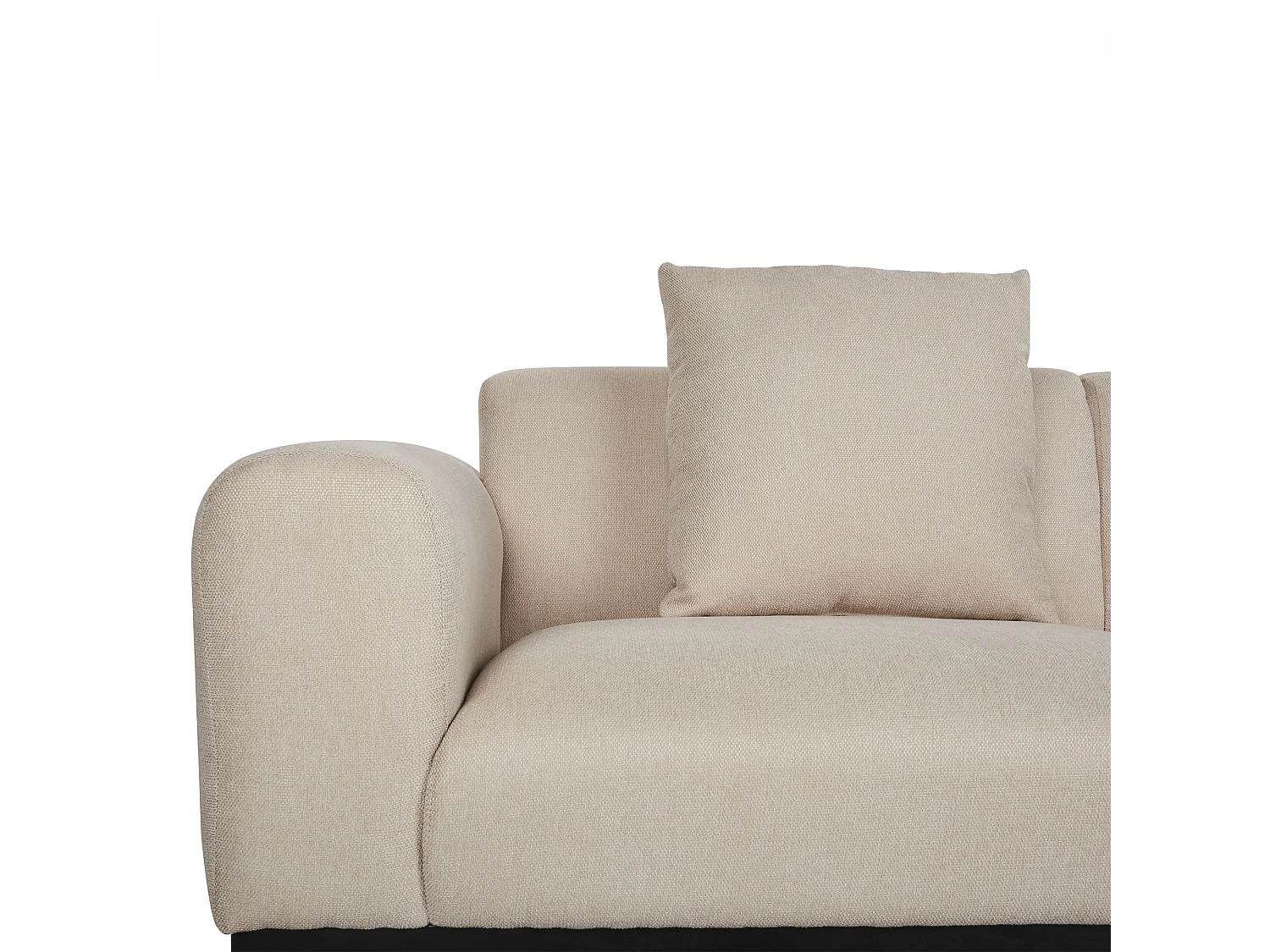 Canapé 2 places MALMOS Lin synthétique Beige clair