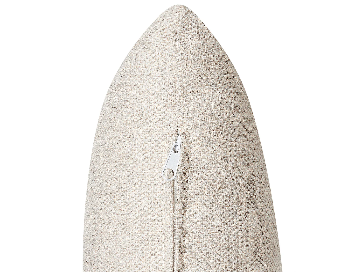 2-Sitzer Sofa Leinenoptik helles Beige breite Armlehnen hohe Metallfüße Malmos