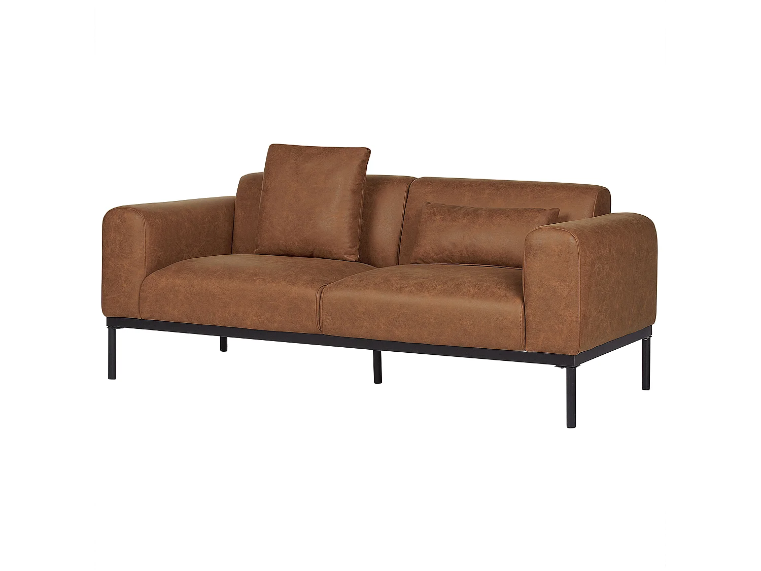 Bank MALMOS Kunstleer Bruin 2-zitter