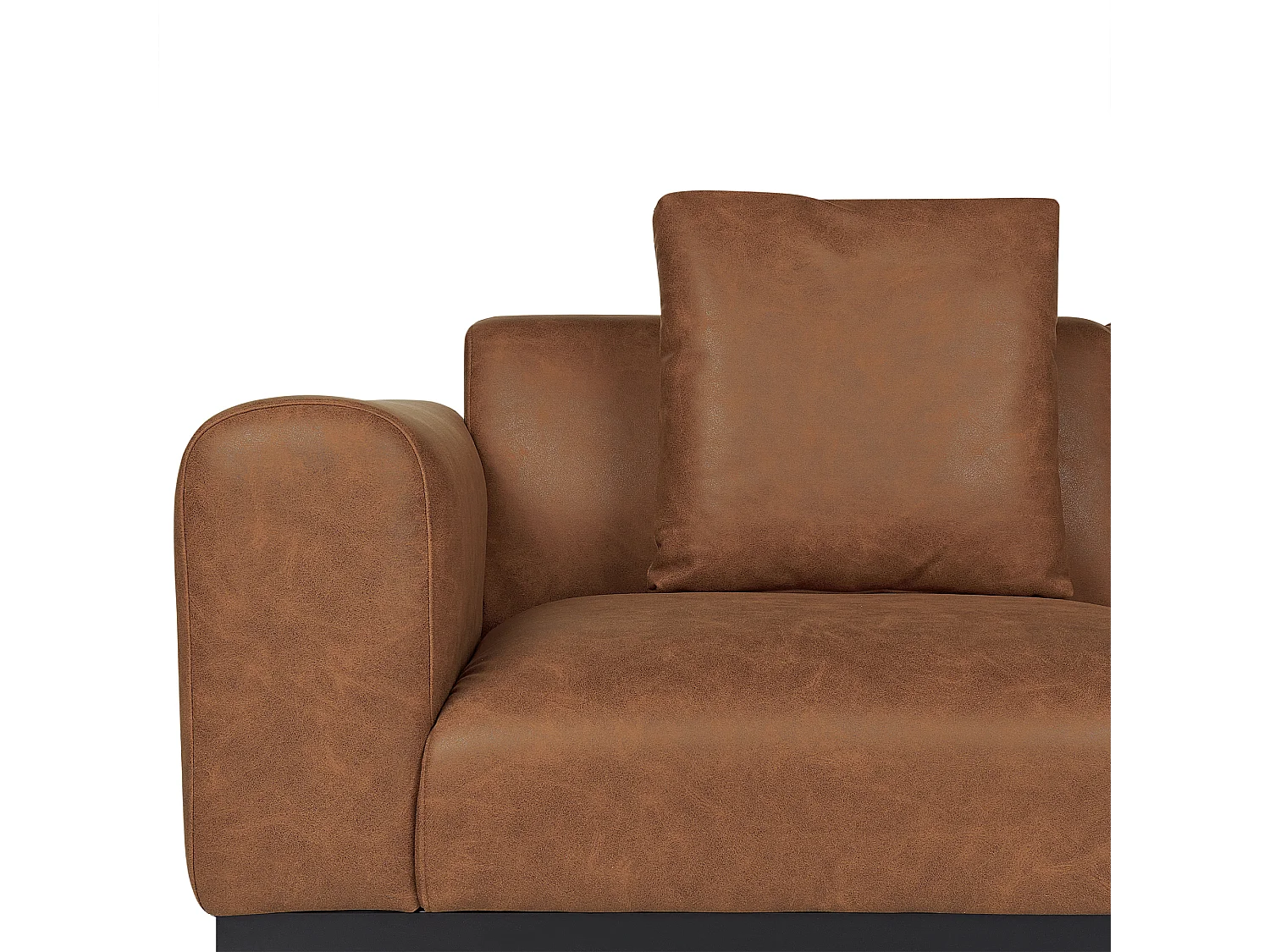 Sofá MALMOS Piel sintética Marrón 2 plazas