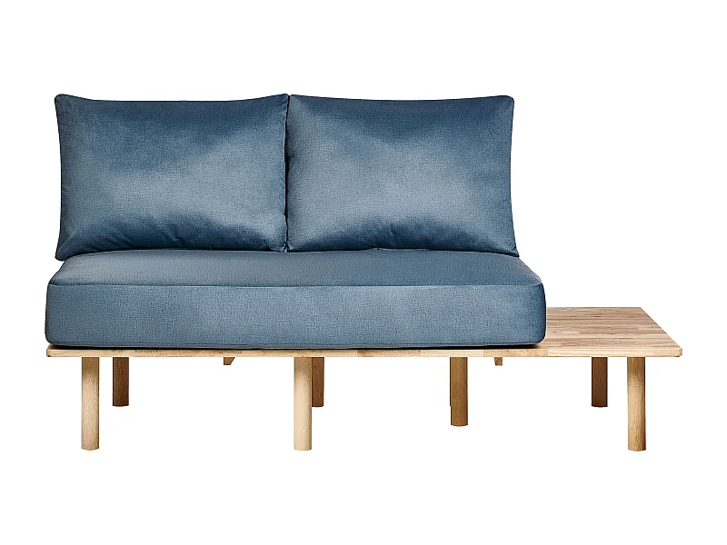 Bank SALO Stof Blauw Met tafels 2-zitter