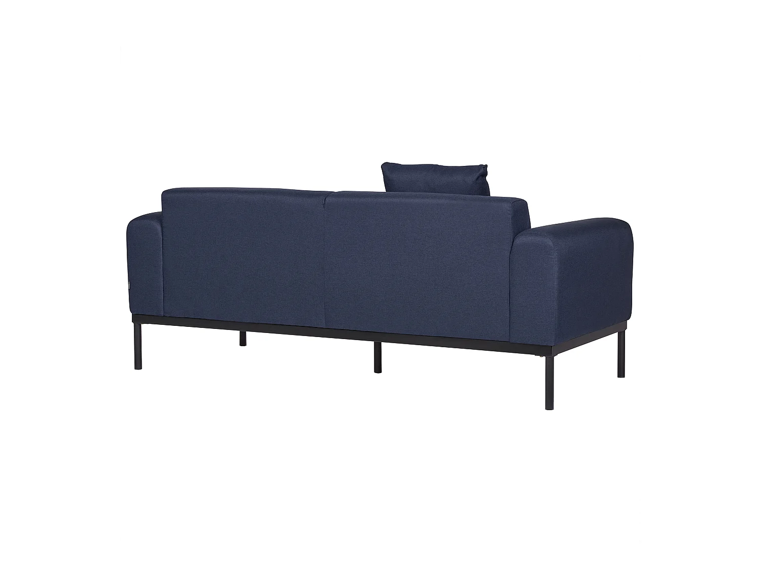 Canapé 2 places MALMOS Lin synthétique Bleu foncé