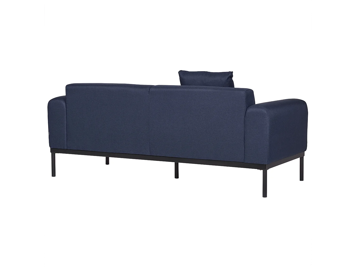 Divano MALMOS Lino sintetico Blu scuro 2 posti