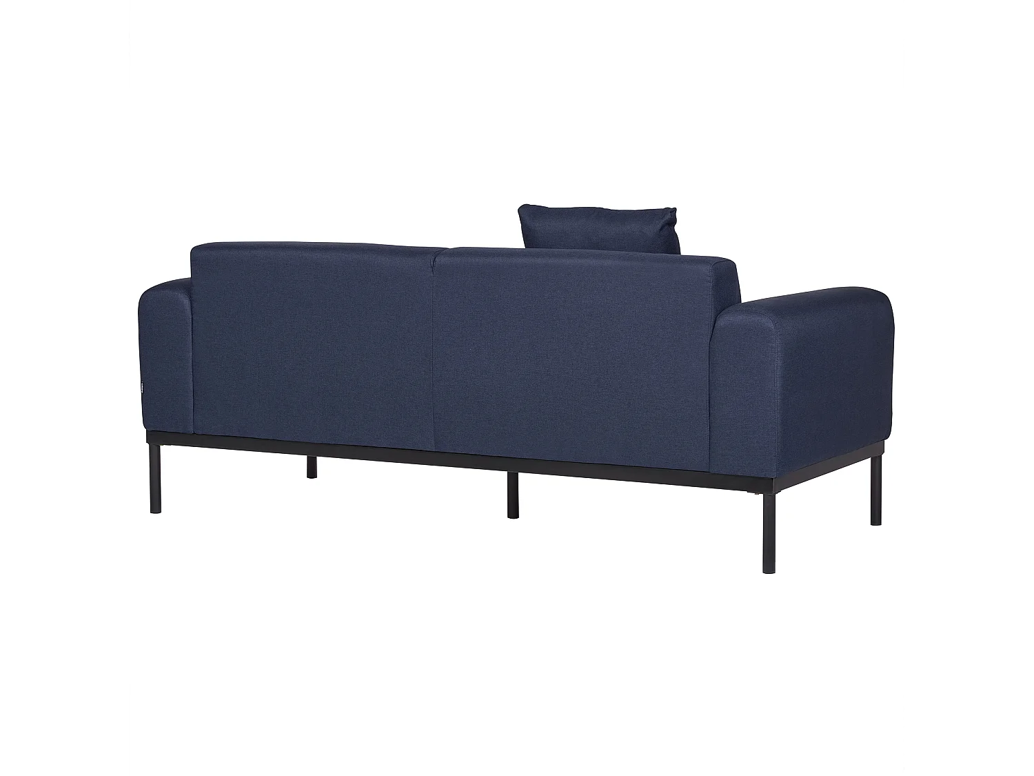 Canapé 2 places MALMOS Lin synthétique Bleu foncé