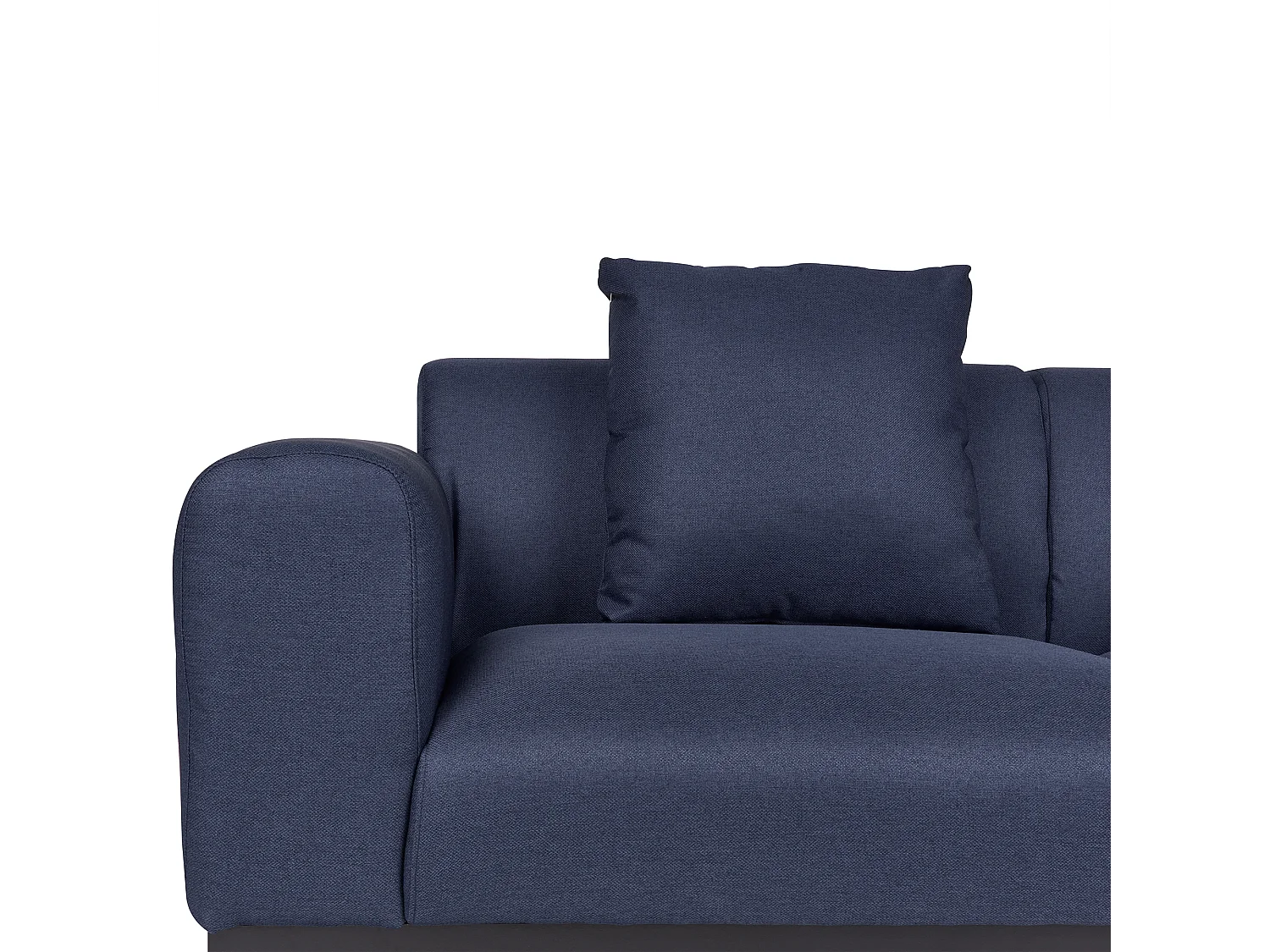 Canapé 2 places MALMOS Lin synthétique Bleu foncé