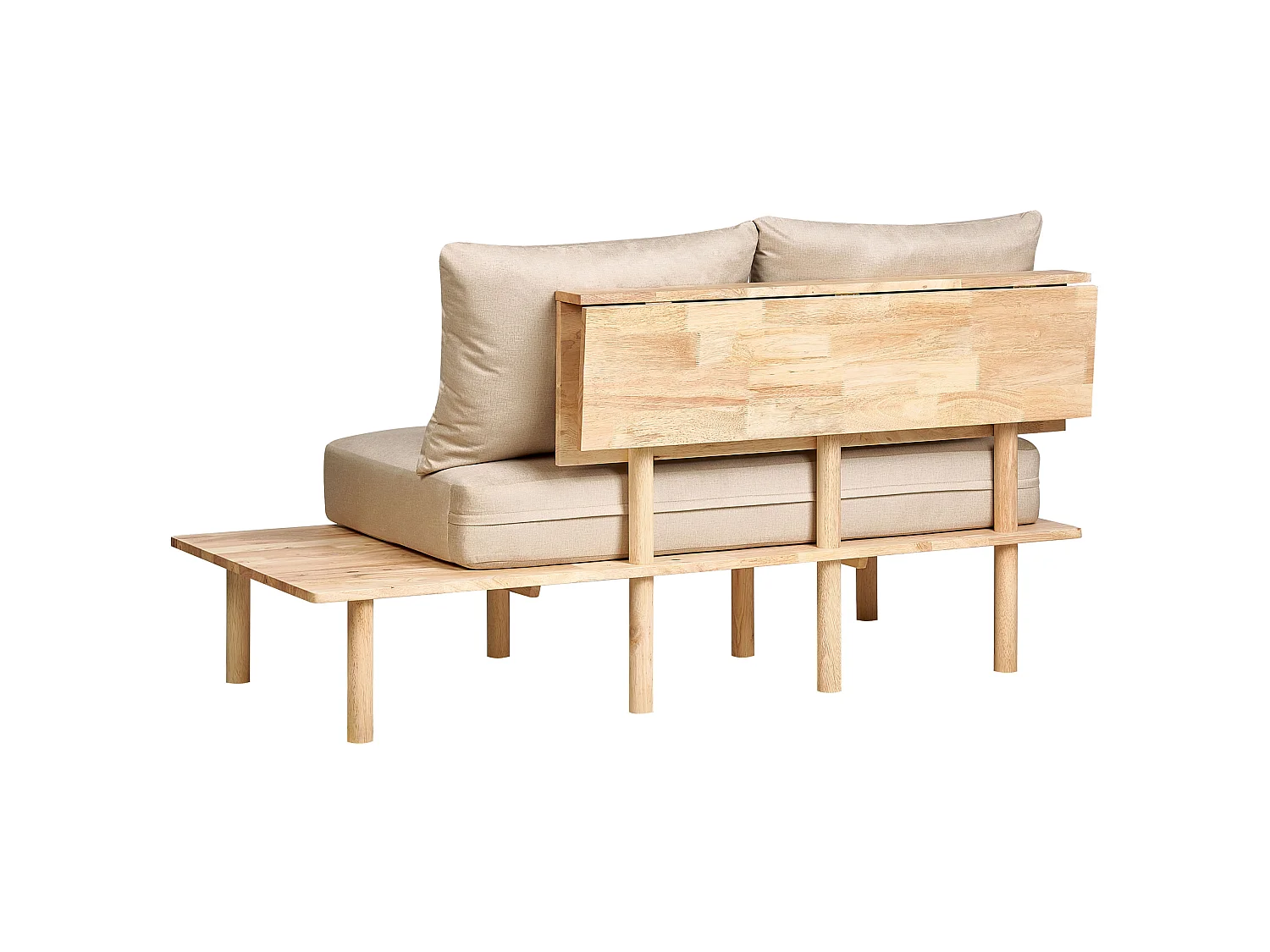 Canapé 2 places en coton beige SALO