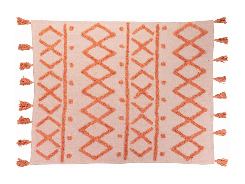 Manta Algodon Tejida A Mano 125x150 Cm