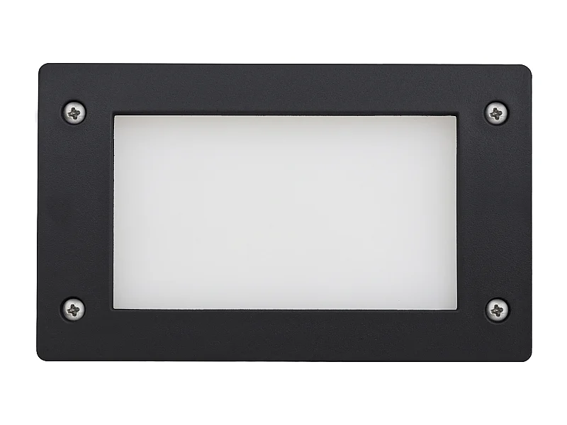 DEVON Outdoor-Einbauleuchte im modernen und vielseitigen Stil – L. 18,8 cm² – Gx53 LED T2 3 W – Harz – K Select – IP66 – Harz und Schwarz