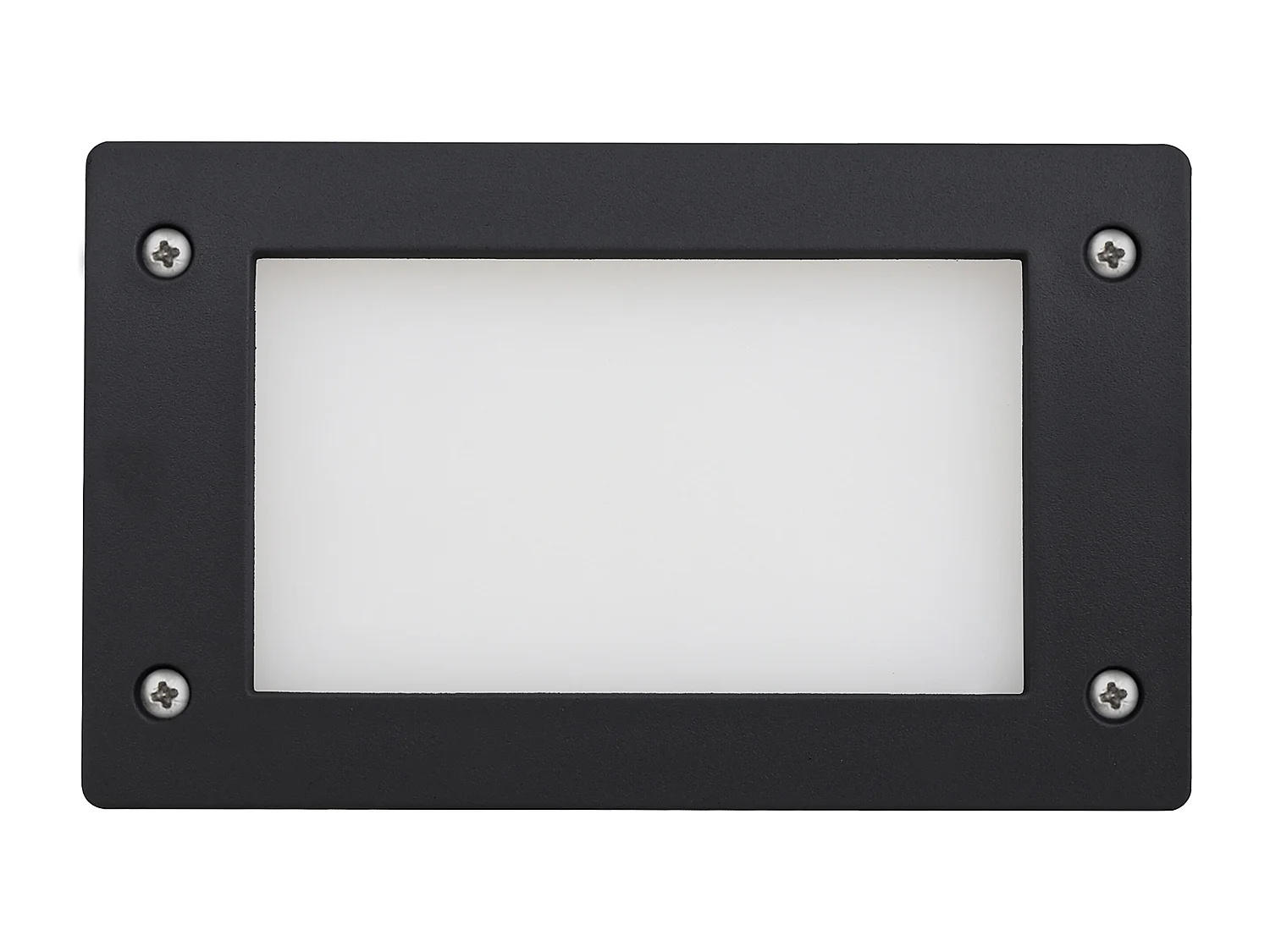 DEVON Outdoor-Einbauleuchte im modernen und vielseitigen Stil – L. 18,8 cm² – Gx53 LED T2 3 W – Harz – K Select – IP66 – Harz und Schwarz