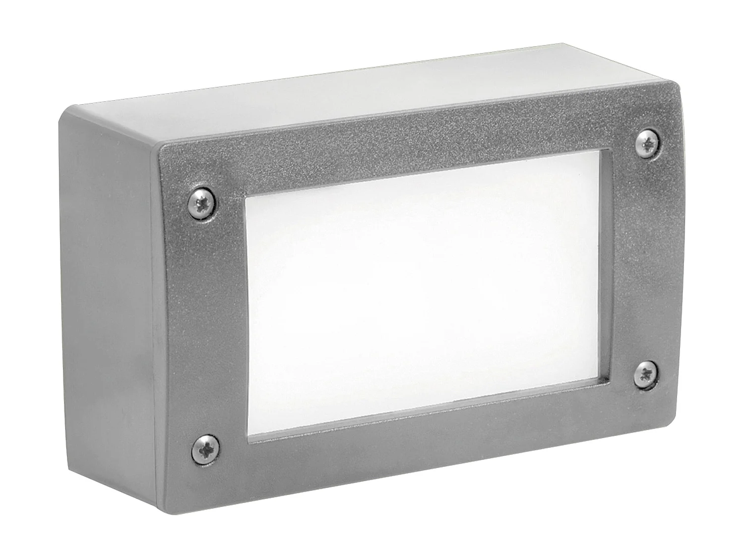 DEVON exterior embutido estilo moderno e versátil - L.20 cm-retangular - Gx53 LED T2 3W - resina - K select - ip66 - resina e cinzento