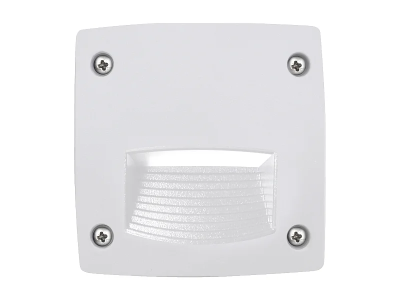 Empotrable exterior DEVON estilo moderno y versátil - L. 29,3 -rectangular - Gx53 LED T2 3W - resina - K select - ip66 - resina y blanco