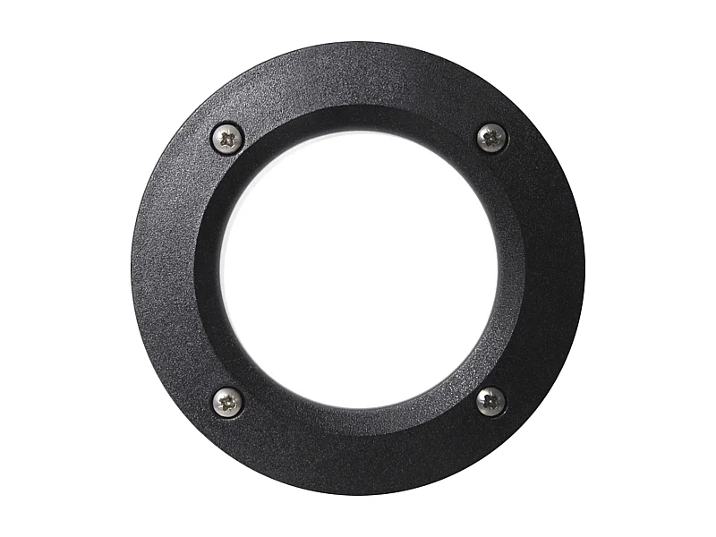 Luminaire encastrable exterieur Devon-d.ø13,4cm-rond-gx53 led t2 3w-résine-k select-ip66-noir