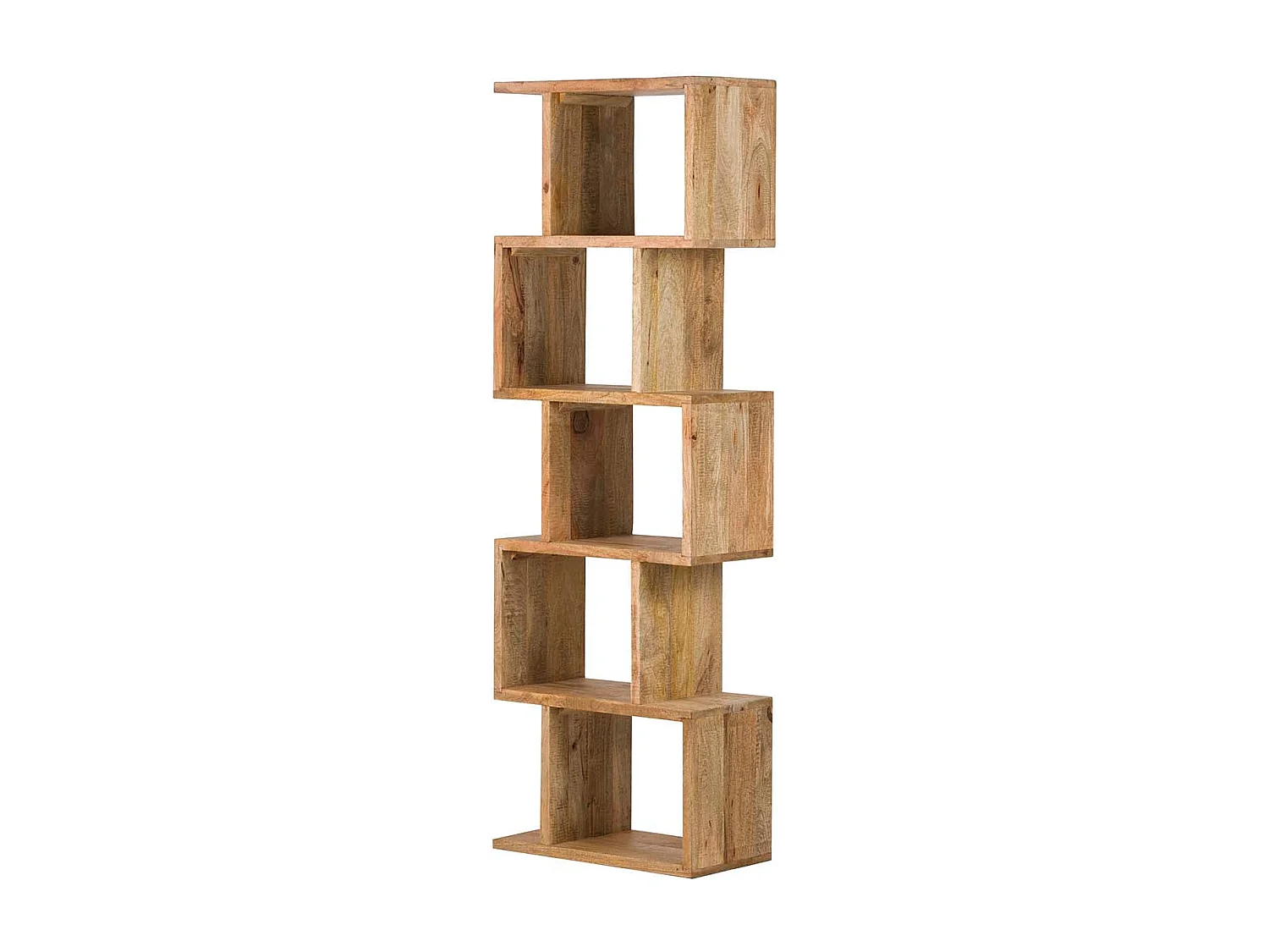 Librero Madera Mango Marron Solara 60x30x180 Cm