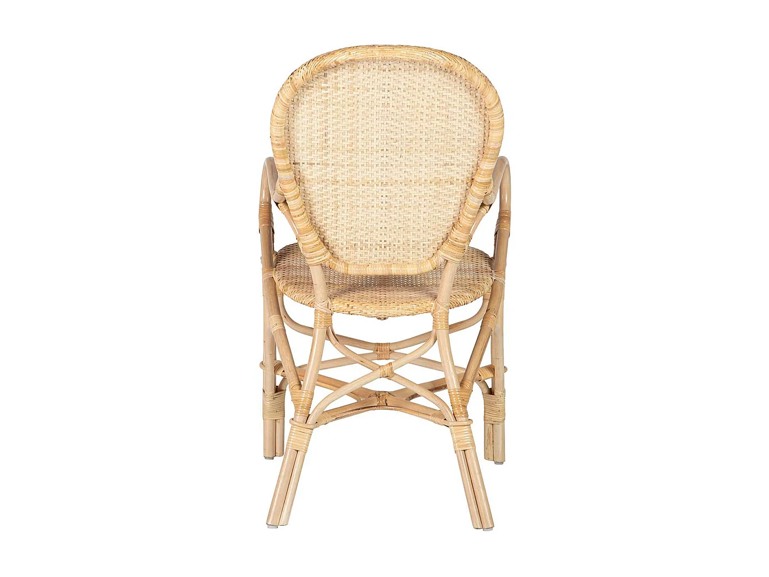 Silla Rattan Marron 60x55x92 Cm