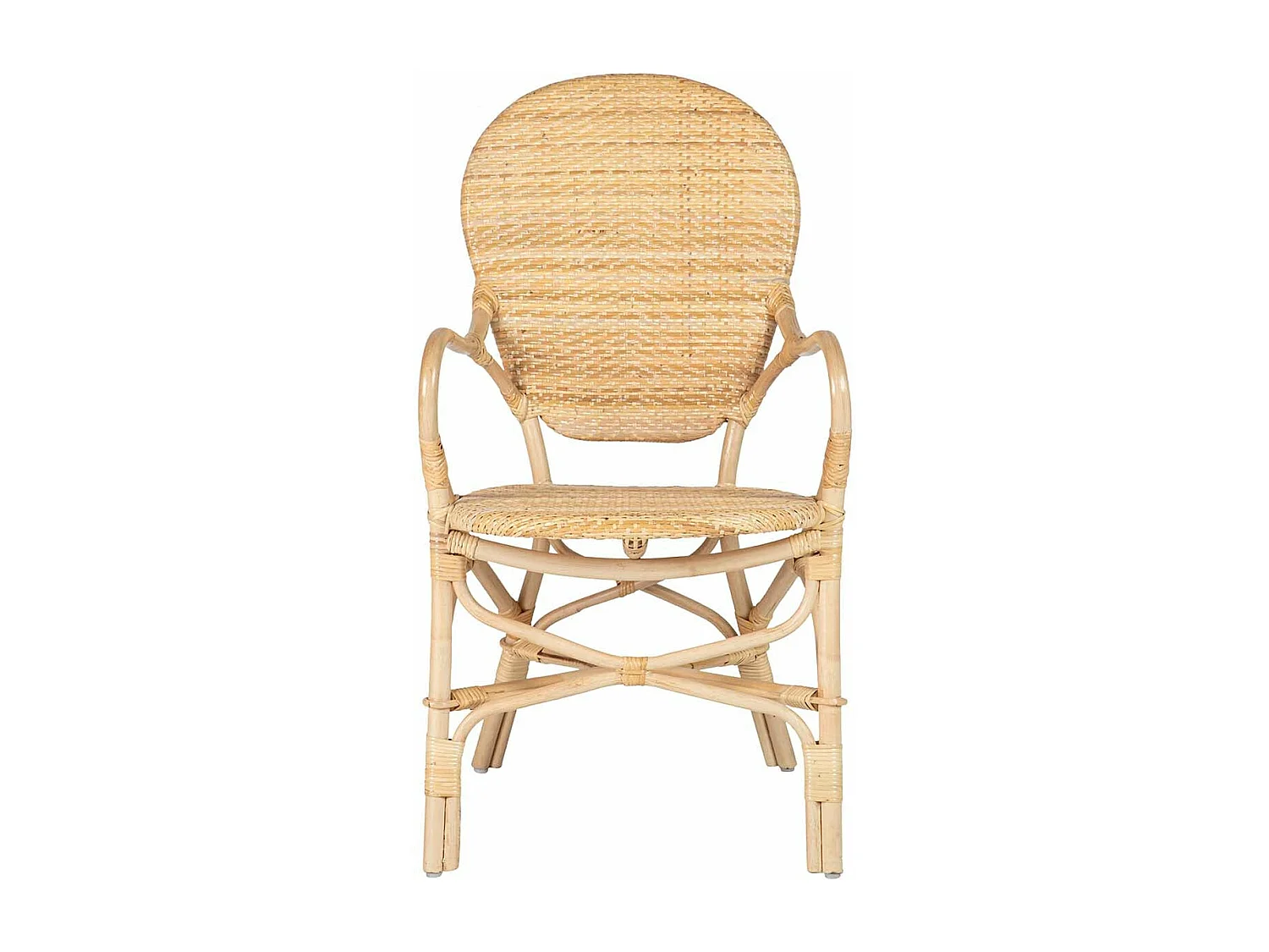 Silla Rattan Marron 60x55x92 Cm